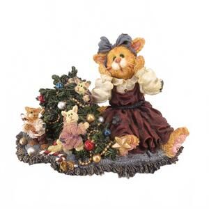 Boyds Bear Purrstone Patience Purrkins Mischief Maker Christmas Figurine 371016